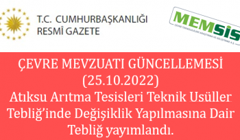 atıksu arıtma tesisi teknik usüller tebliği